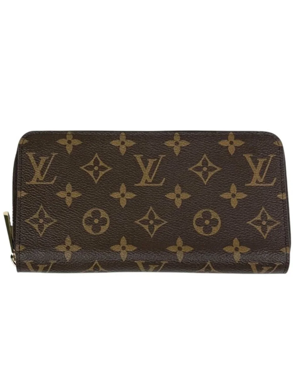 Louis Vuitton Zippy Wallet Round Zip Monogram Brown
